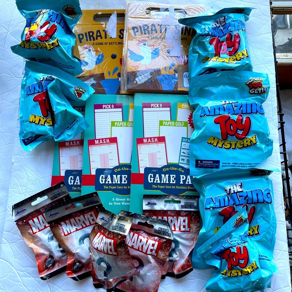 BULK Large Lot Kids Toy Travel Books Toys Games 16 PIECES